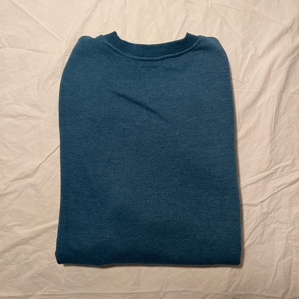 Vans Men’s Crew Logo Sweatshirt - Turqouise - Picture 4 of 4